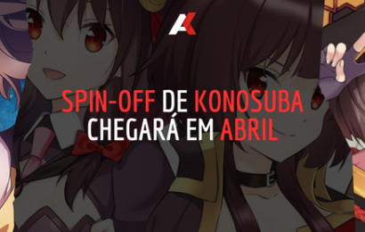 Spin-off de Konosuba chegará em abril
